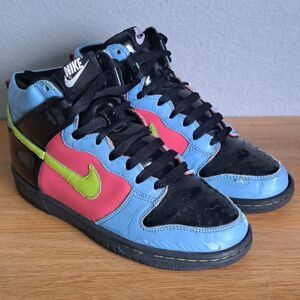 Nike Dunk High GS Kids' 4 Blue Retro Vintage 80s Style Sneaker Bright Y2K
